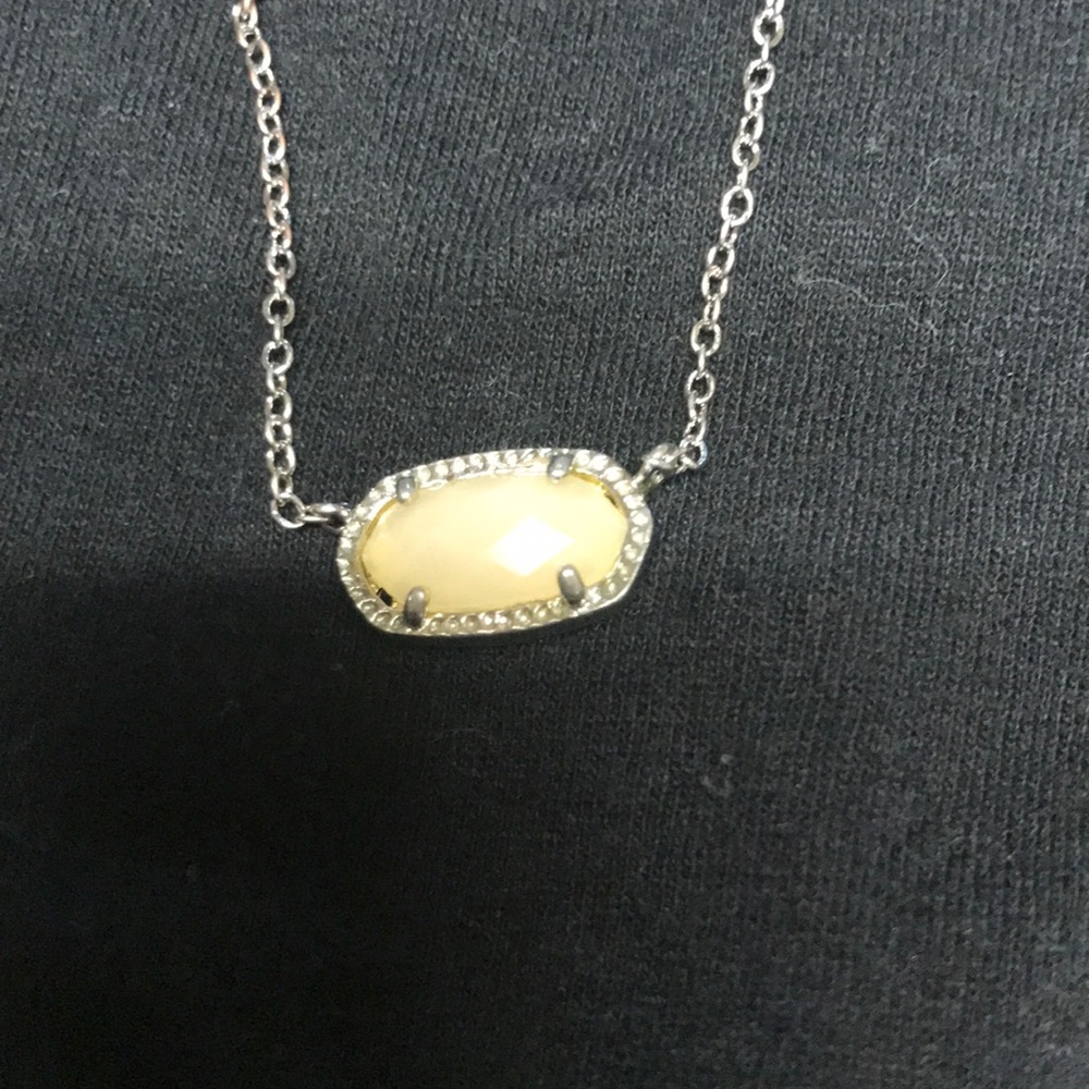 Silver over copper Kendra Scott necklace.